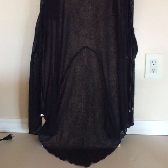 Tricotto loose knit long cardigan with hood & half zipper | Size XL * - Picture 12 of 16